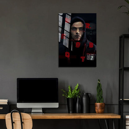 Flex Designs Metal Poster Mr Robot Key Visual 5 x 7" Home Goods - TV Show 2015 TV Show Metal Poster