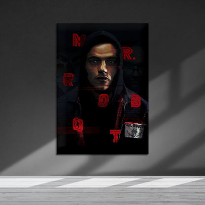 Flex Designs Metal Poster Mr Robot Key Visual 5 x 7" Home Goods - TV Show 2015 TV Show Metal Poster