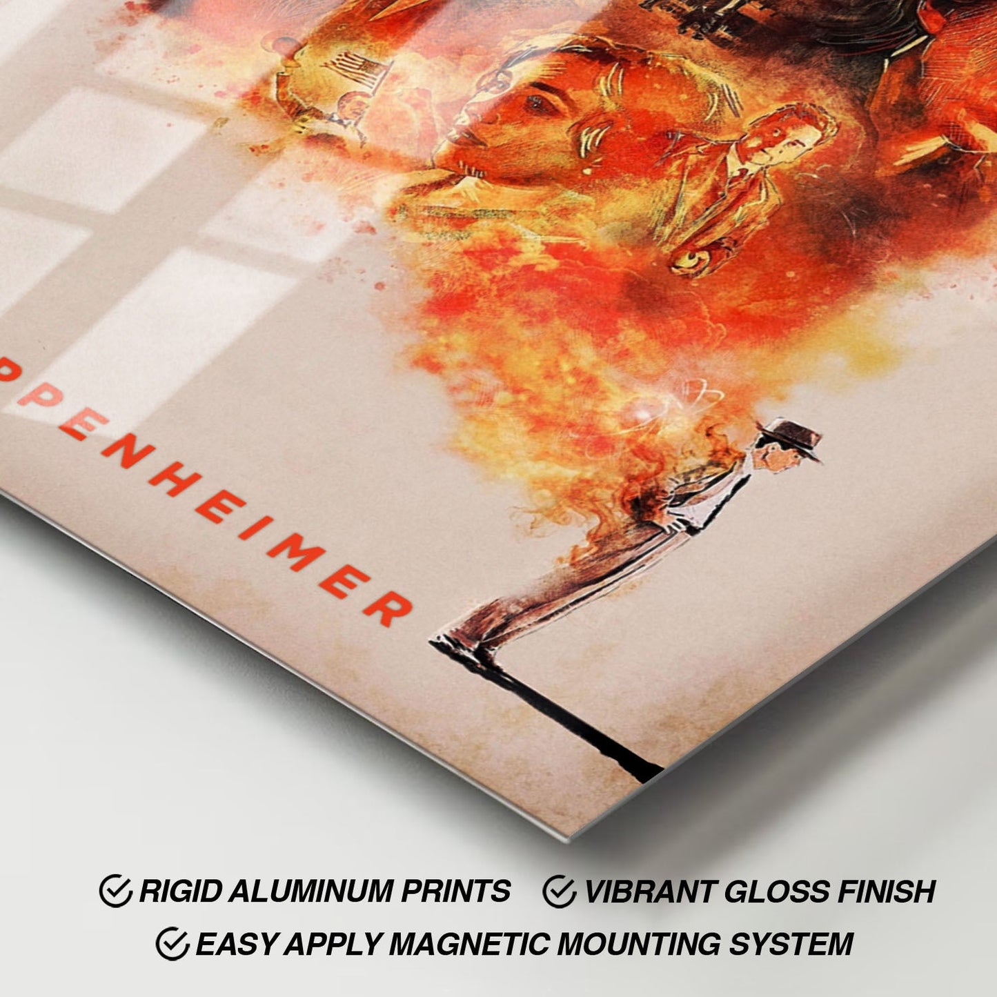 Flex Designs Metal Poster Oppenheimer Sketch 11 x 17" Home Goods - Movie 2023 Movie Metal Poster