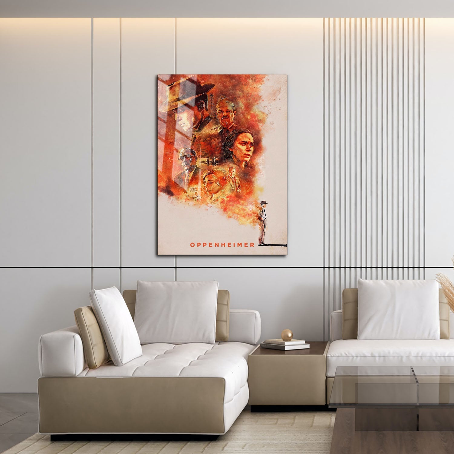 Flex Designs Metal Poster Oppenheimer Sketch 16 x 24" Home Goods - Movie 2023 Movie Metal Poster