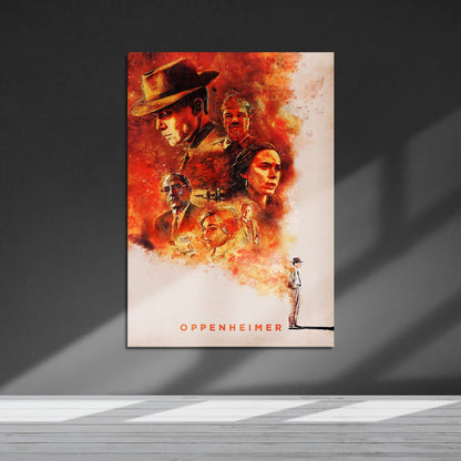 Flex Designs Metal Poster Oppenheimer Sketch 5 x 7" Home Goods - Movie 2023 Movie Metal Poster