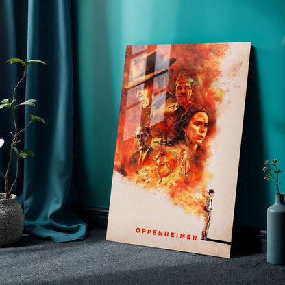 Oppenheimer Sketch Movie Metal Poster