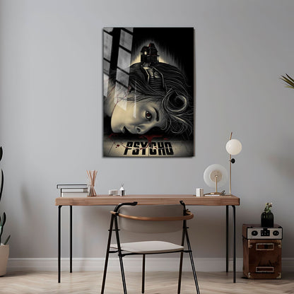 Flex Designs Metal Poster Psycho Sketch 24 x 36" Home Goods - Movie 1960 Movie Metal Poster