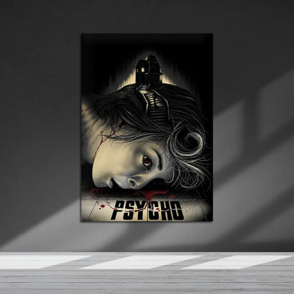 Flex Designs Metal Poster Psycho Sketch 5 x 7" Home Goods - Movie 1960 Movie Metal Poster