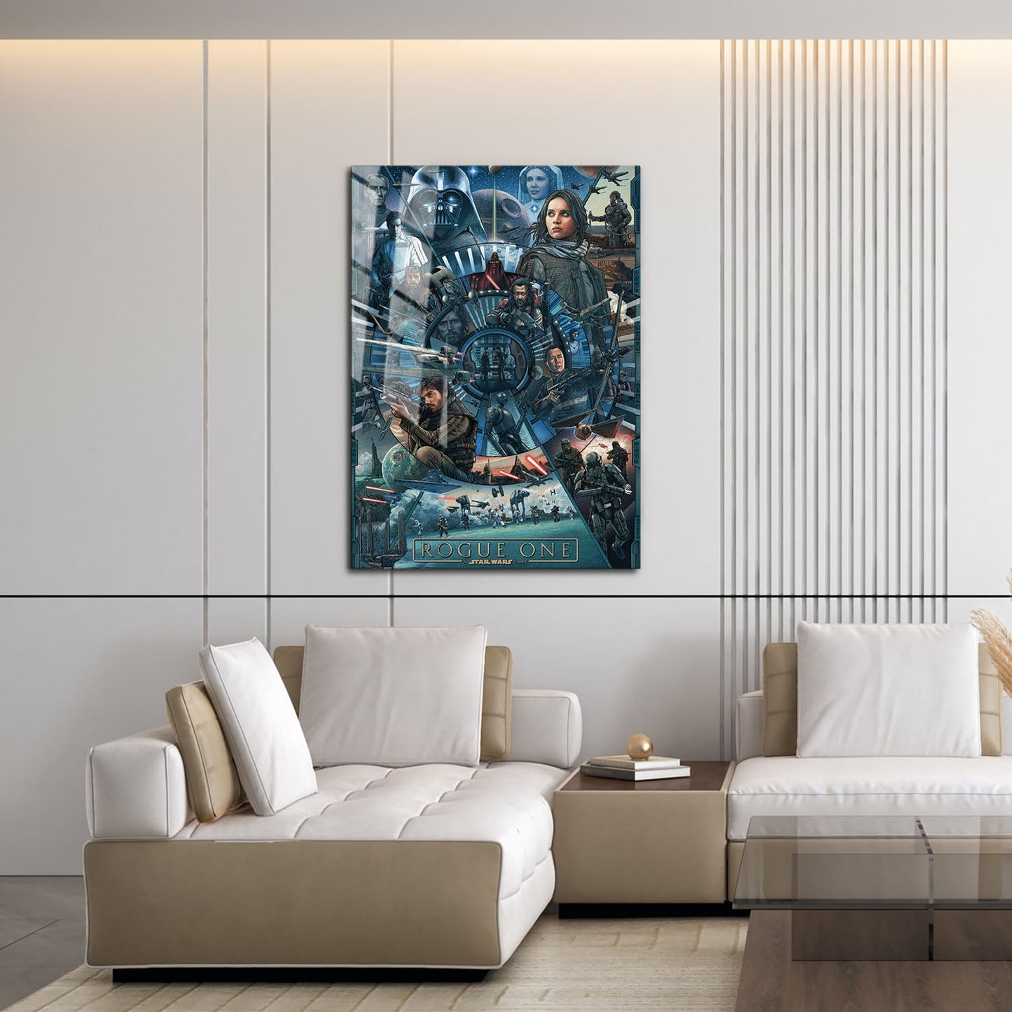 Flex Designs Metal Poster Rogue One A Star Wars Story Cartoon 16 x 24" Home Goods - Movie 2016 Movie Metal Poster