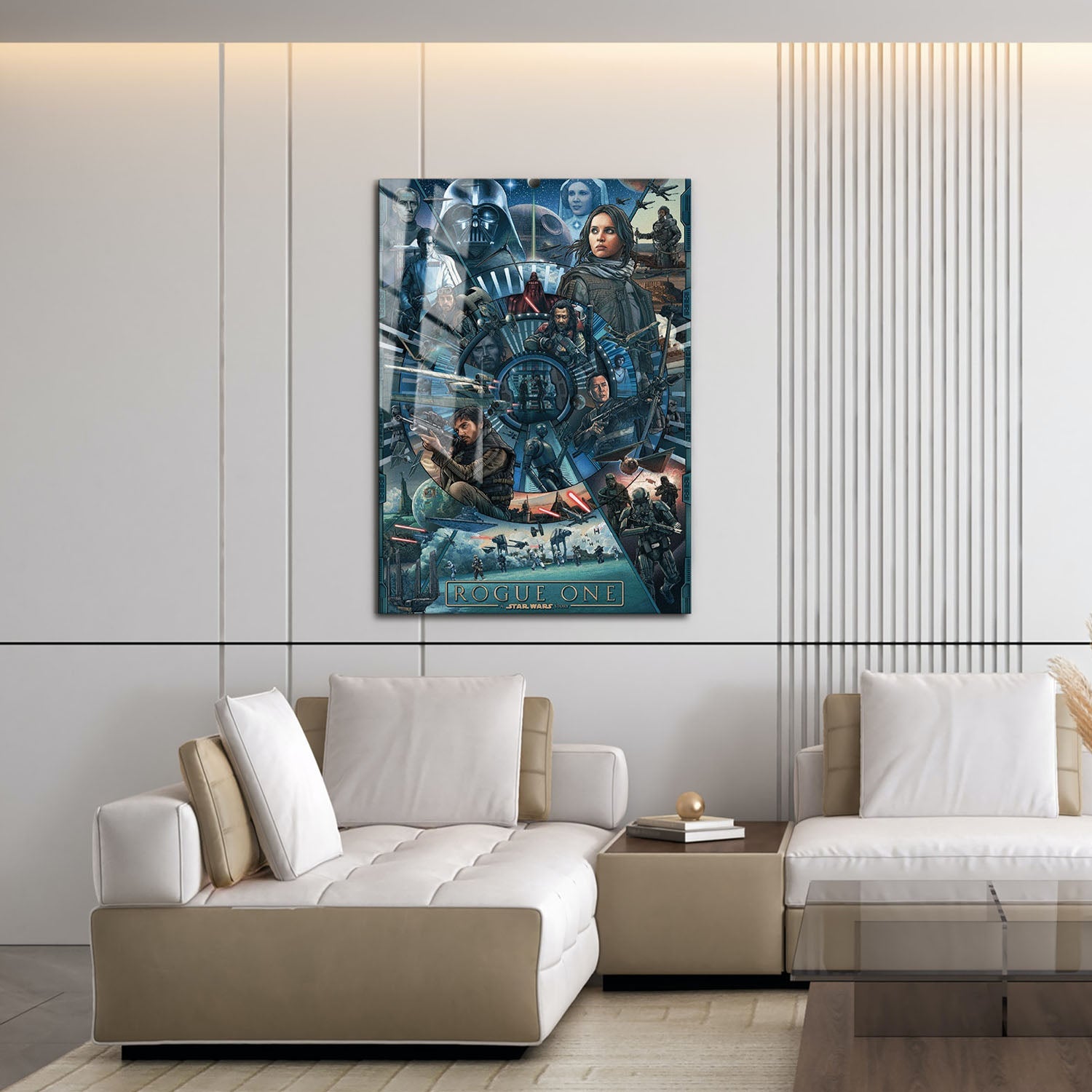 Flex Designs Metal Poster Rogue One A Star Wars Story Cartoon 16 x 24" Home Goods - Movie 2016 Movie Metal Poster