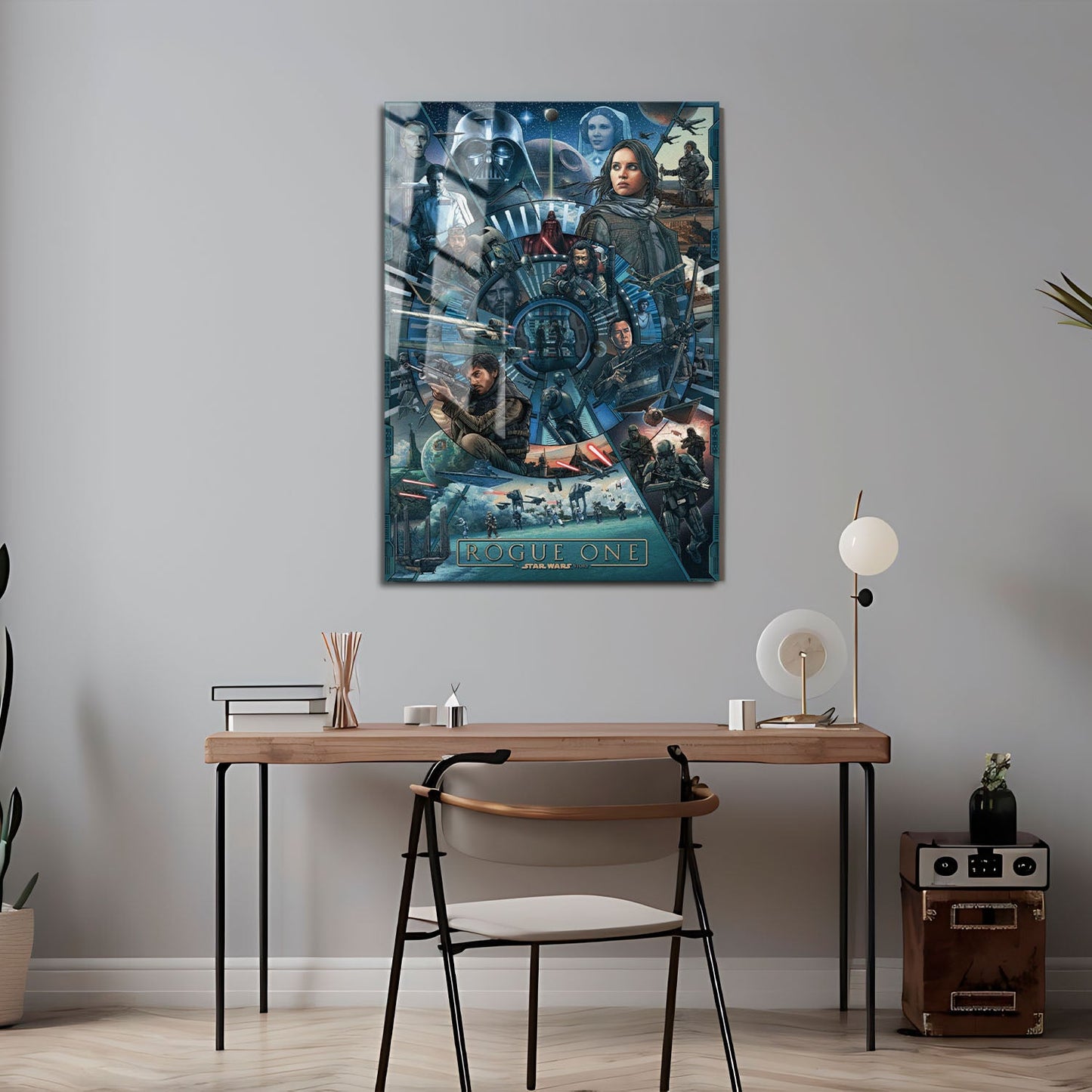 Flex Designs Metal Poster Rogue One A Star Wars Story Cartoon 24 x 36" Home Goods - Movie 2016 Movie Metal Poster