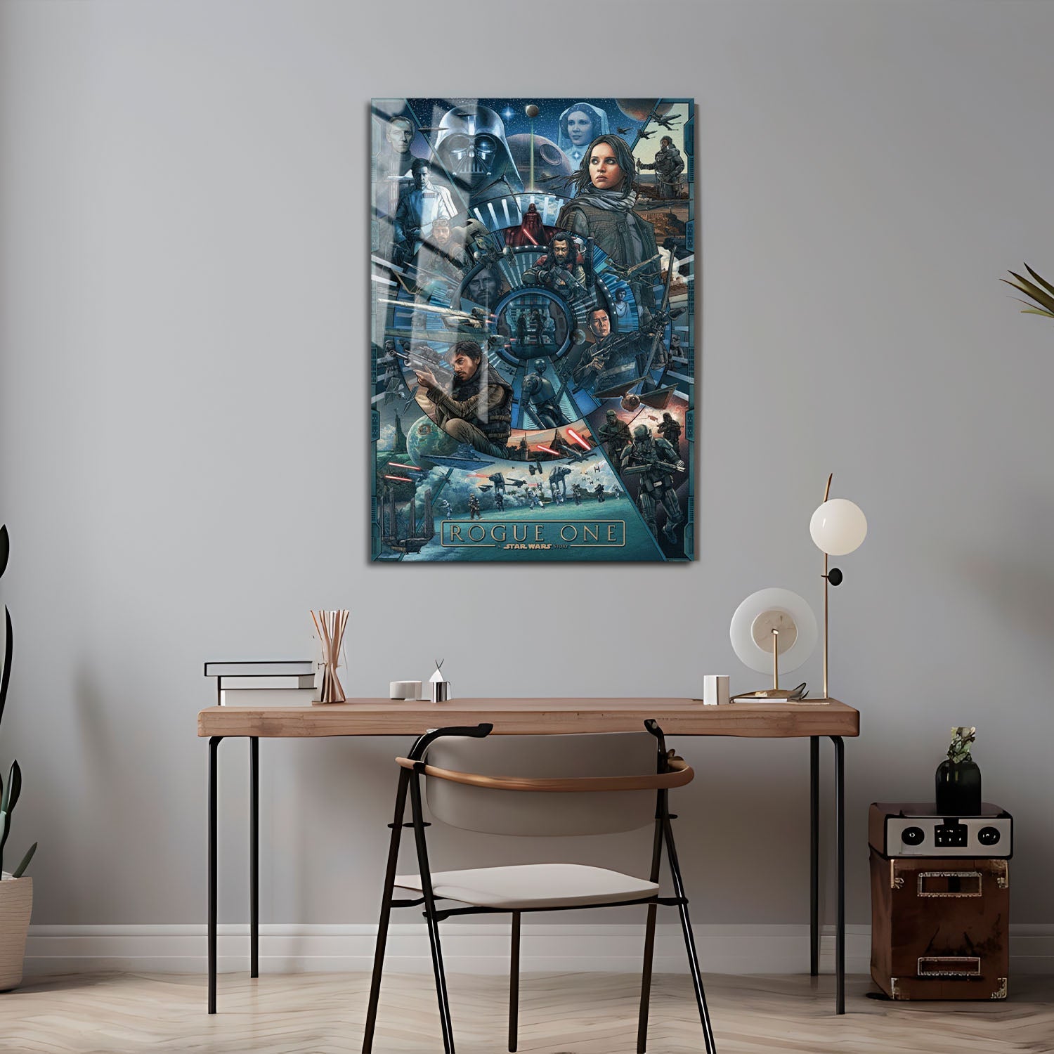 Flex Designs Metal Poster Rogue One A Star Wars Story Cartoon 24 x 36" Home Goods - Movie 2016 Movie Metal Poster