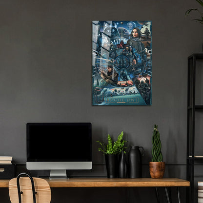 Flex Designs Metal Poster Rogue One A Star Wars Story Cartoon 5 x 7" Home Goods - Movie 2016 Movie Metal Poster