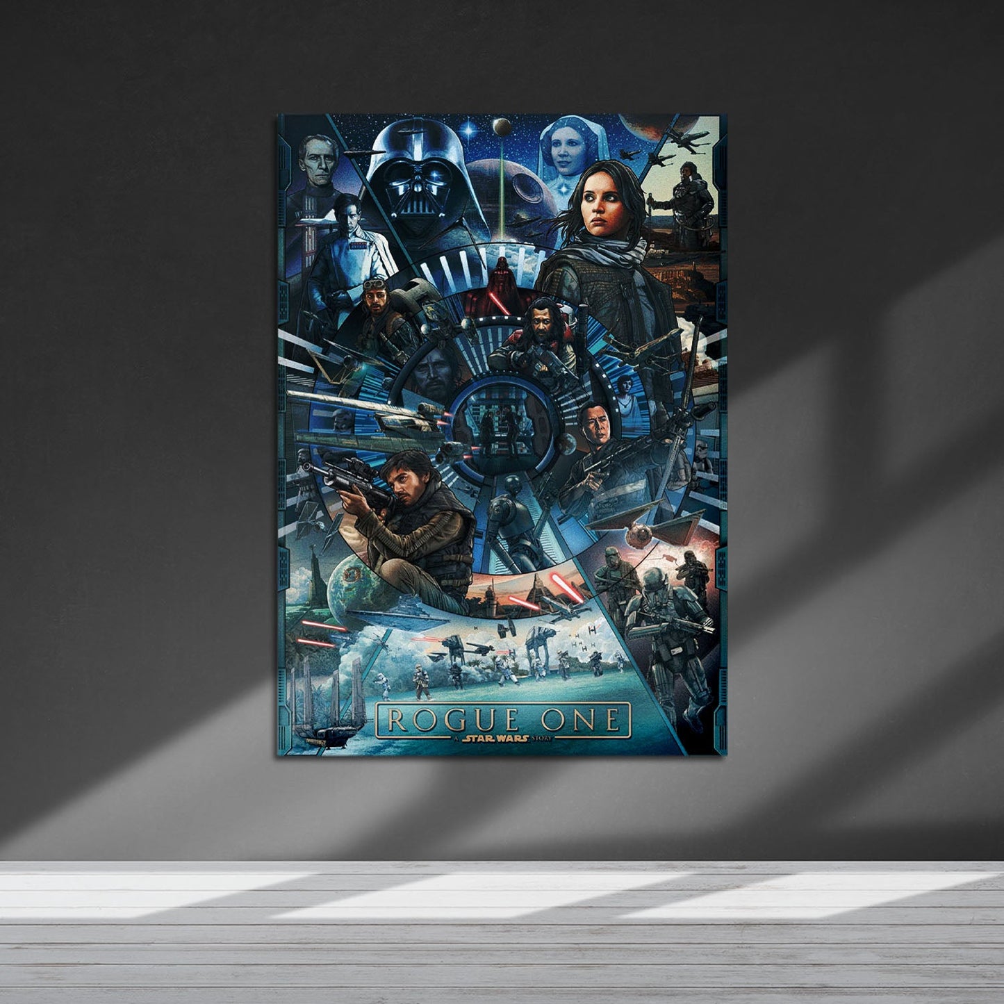 Flex Designs Metal Poster Rogue One A Star Wars Story Cartoon 5 x 7" Home Goods - Movie 2016 Movie Metal Poster