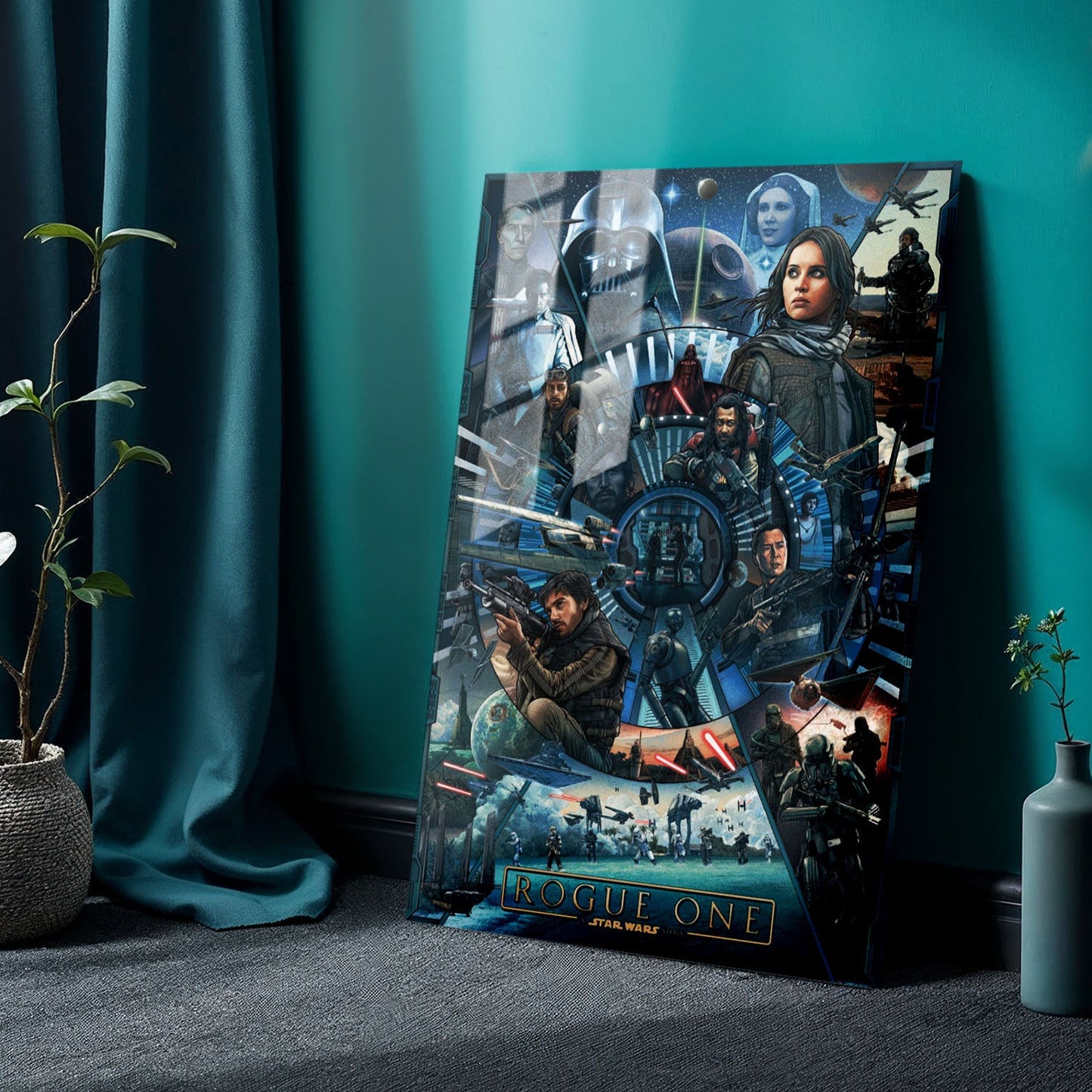 Rogue One A Star Wars Story Cartoon Movie Metal Poster