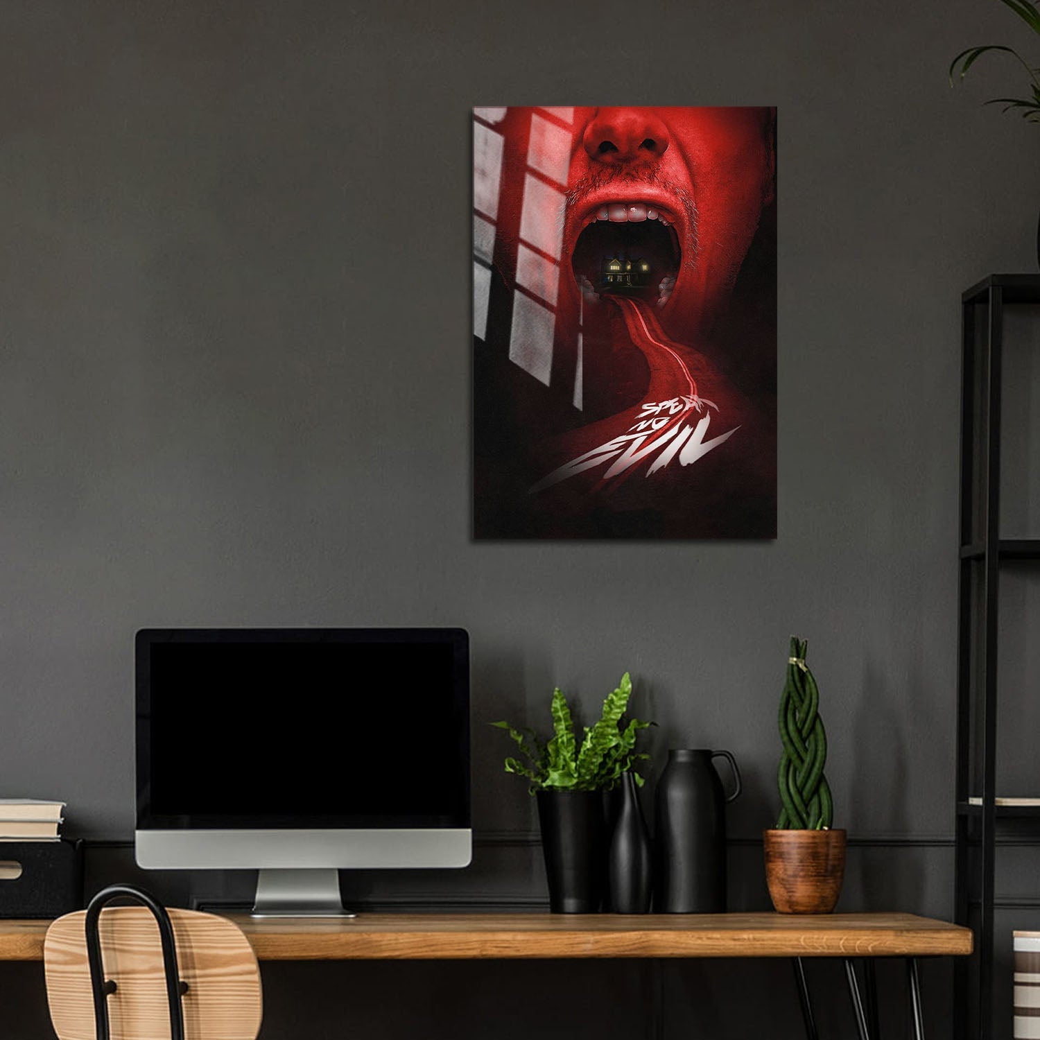 Flex Designs Metal Poster Speak No Evil Sketch 5 x 7" Home Goods - Movie 2022 Movie Metal Poster