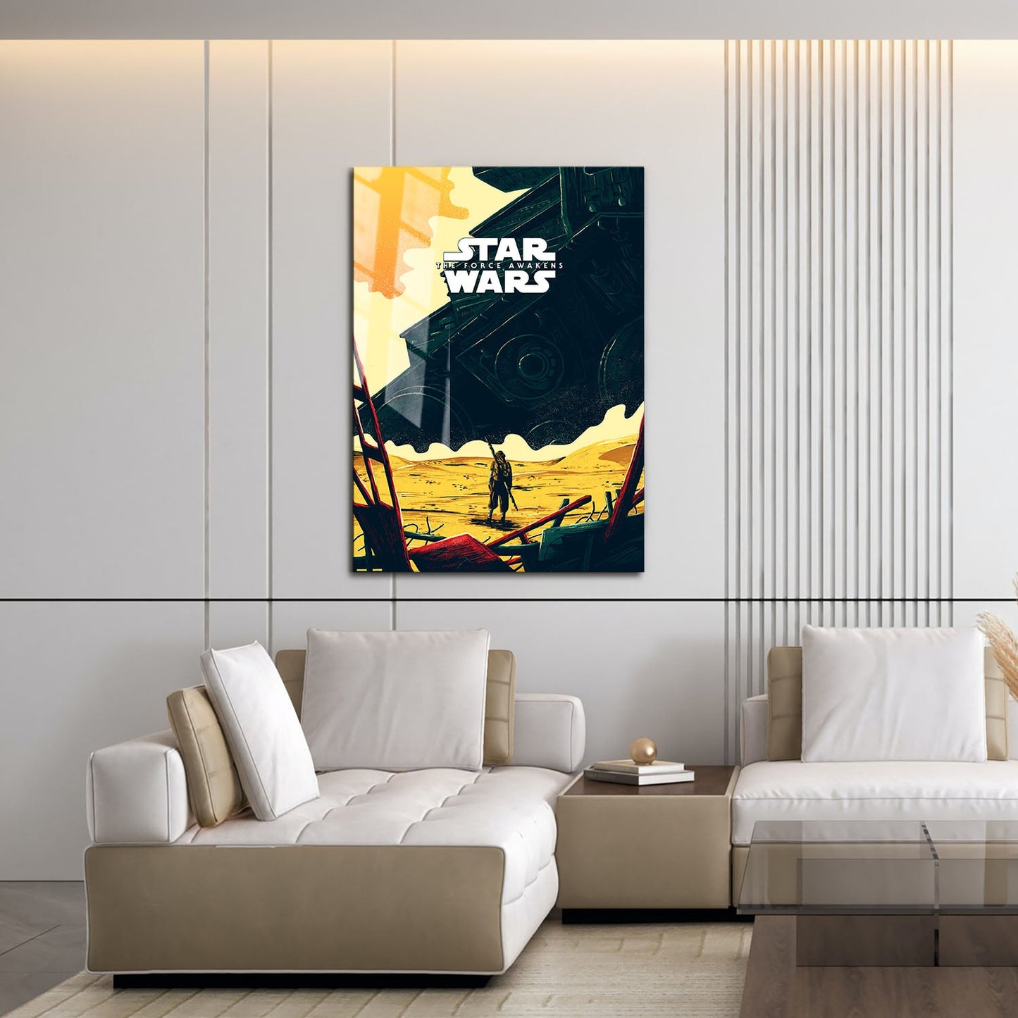 Flex Designs Metal Poster Star Wars The Force Awakens Sketch 16 x 24" Home Goods - Movie 2015 Movie Metal Poster
