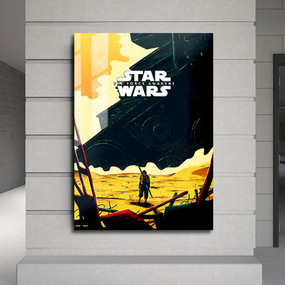Flex Designs Metal Poster Star Wars The Force Awakens Sketch 24 x 36" Home Goods - Movie 2015 Movie Metal Poster