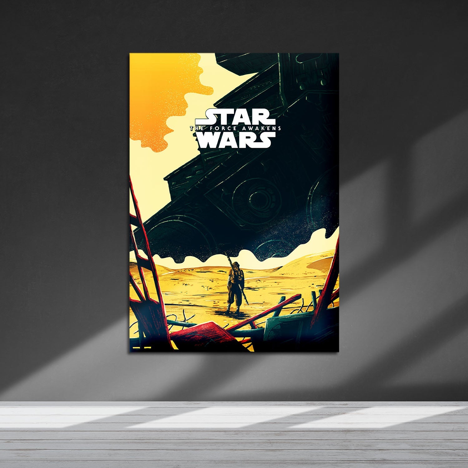 Flex Designs Metal Poster Star Wars The Force Awakens Sketch 5 x 7" Home Goods - Movie 2015 Movie Metal Poster
