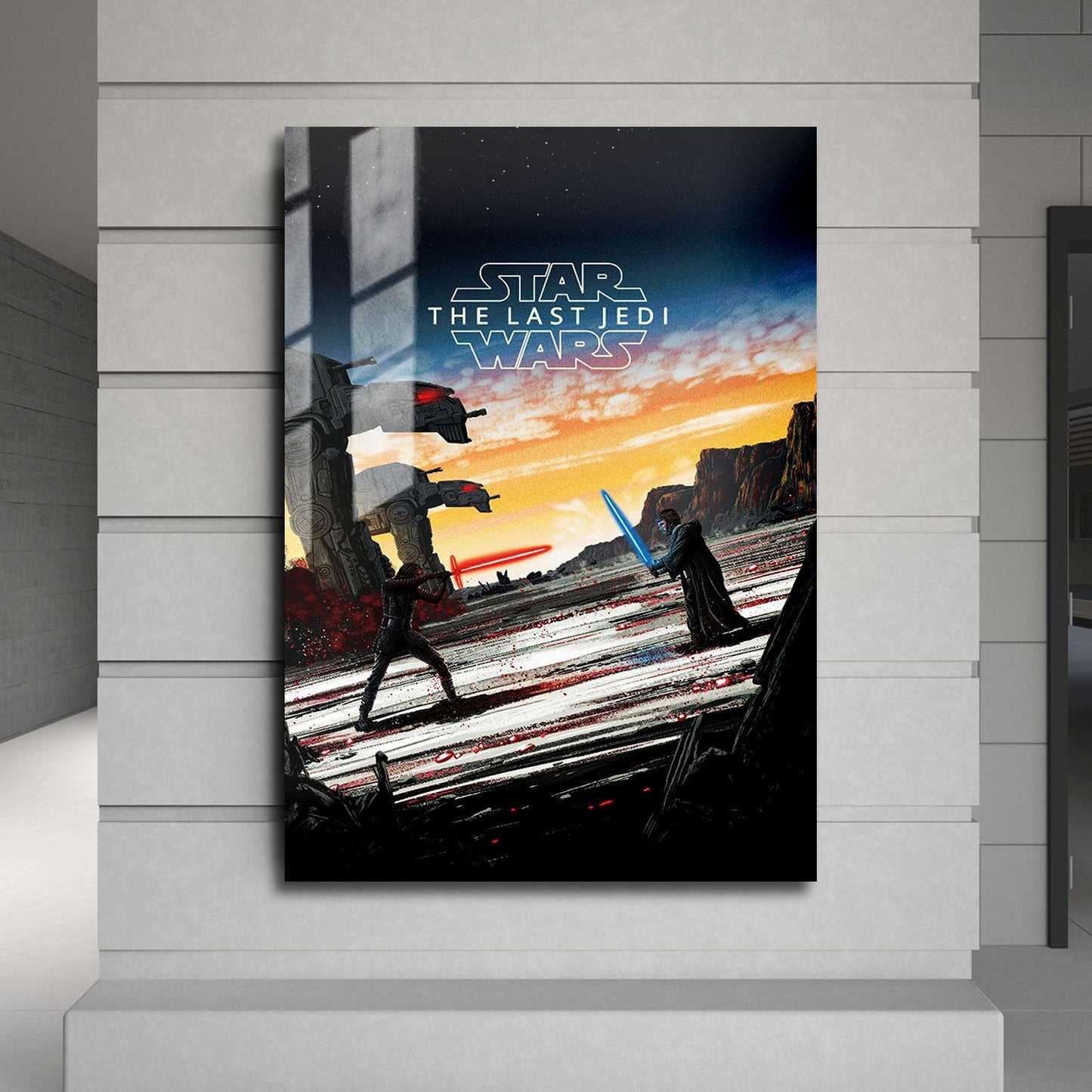 Flex Designs Metal Poster Star Wars The Last Jedi Sketch 24 x 36" Home Goods - Movie 2017 Movie Metal Poster