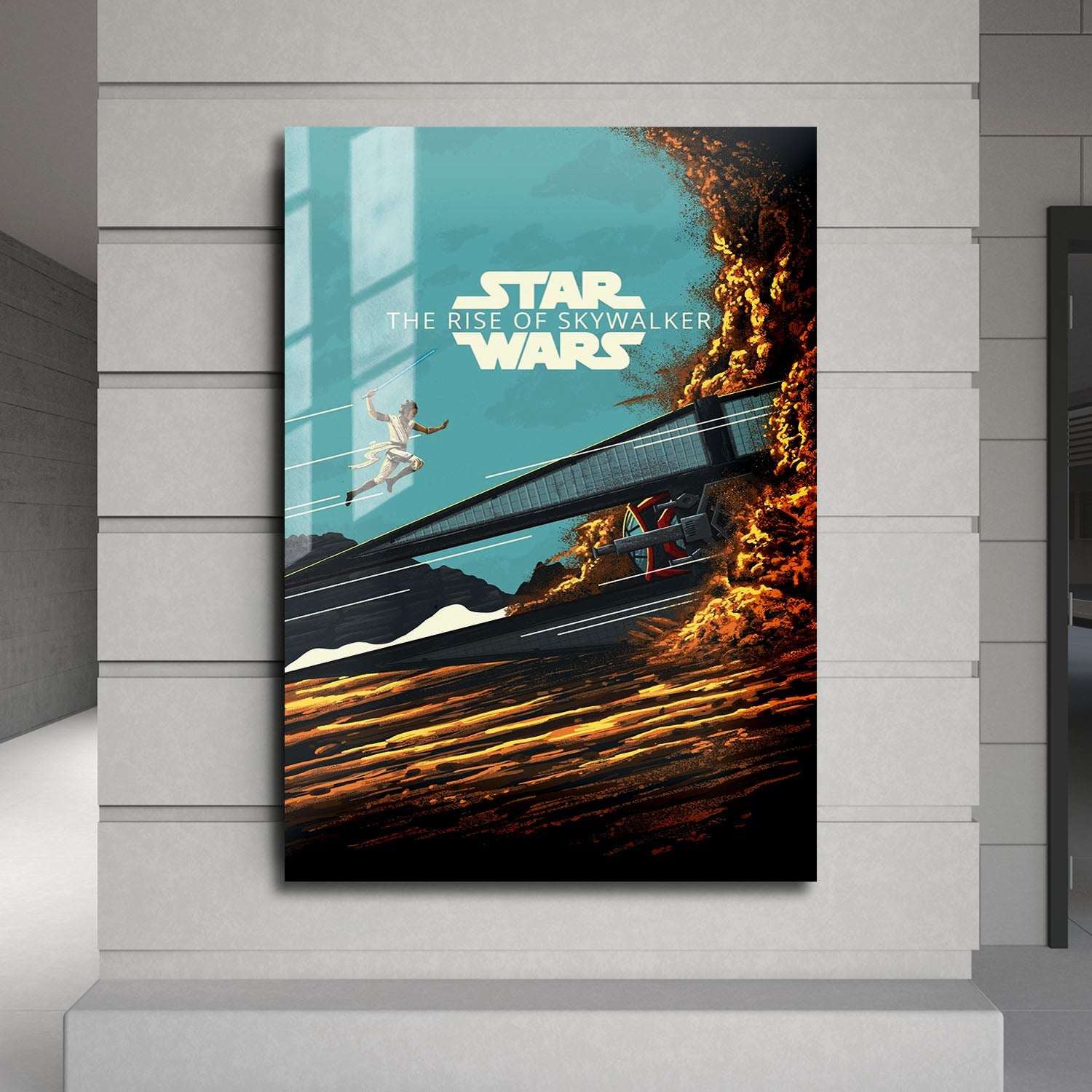 Flex Designs Metal Poster Star Wars The Rise of Skywalker Sketch 24 x 36" Home Goods - Movie 2019 Movie Metal Poster