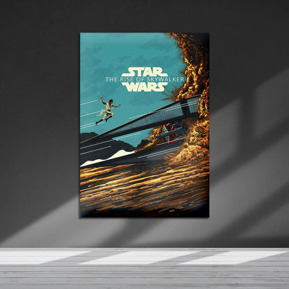 Flex Designs Metal Poster Star Wars The Rise of Skywalker Sketch 5 x 7" Home Goods - Movie 2019 Movie Metal Poster