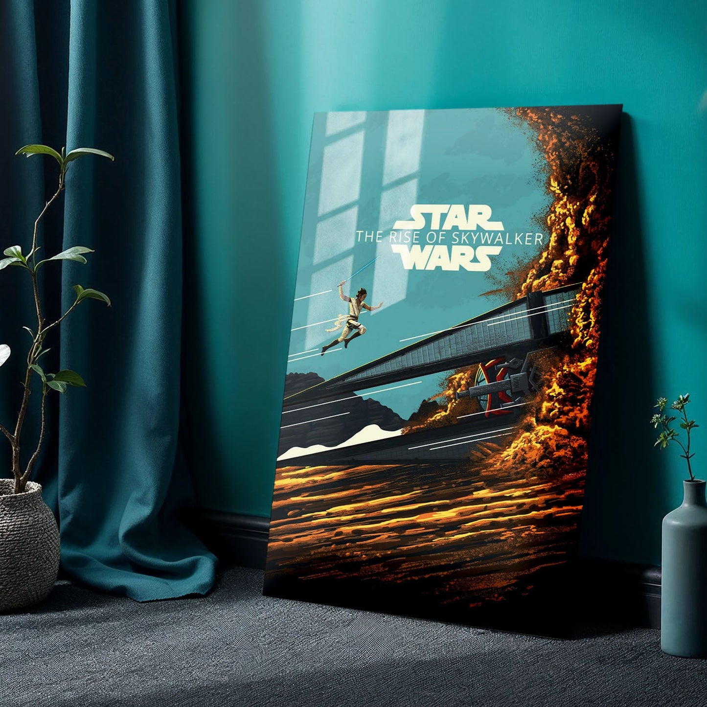 Star Wars The Rise of Skywalker Sketch Movie Metal Poster