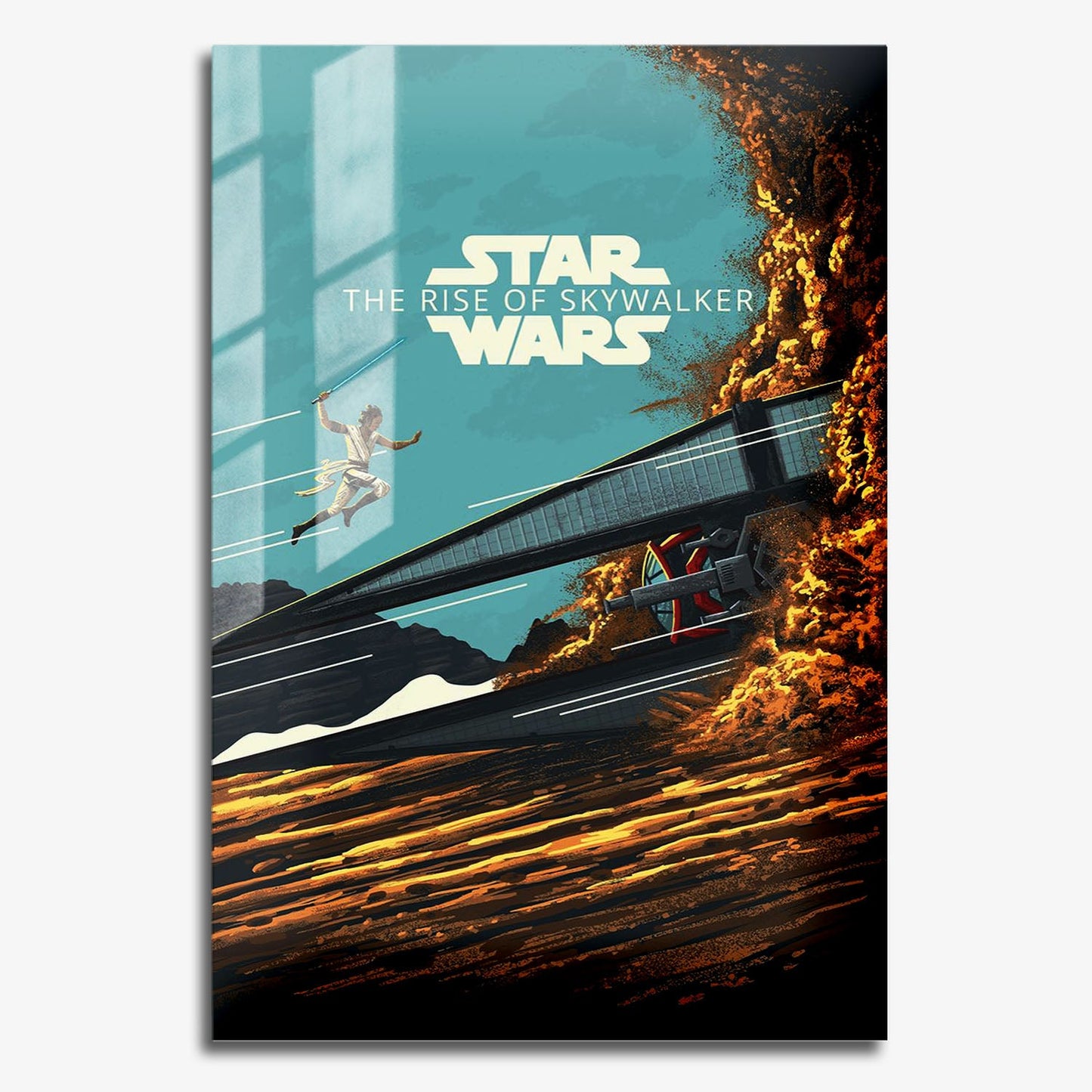 Flex Designs Metal Poster Star Wars The Rise of Skywalker Sketch 11 x 17" Home Goods - Movie 2019 Movie Metal Poster