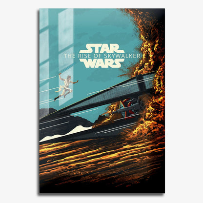 Flex Designs Metal Poster Star Wars The Rise of Skywalker Sketch 11 x 17" Home Goods - Movie 2019 Movie Metal Poster