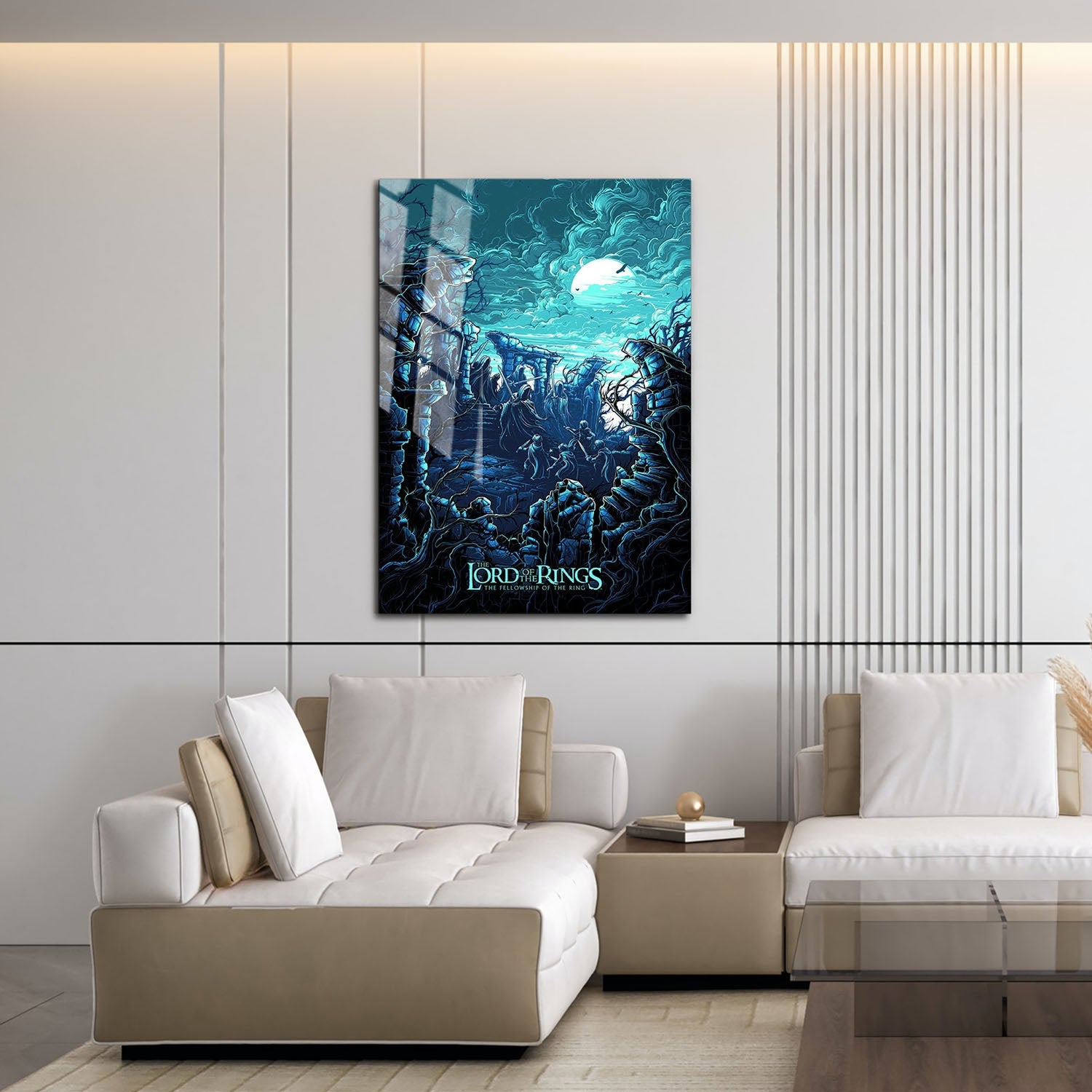 Flex Designs Metal Poster The Lord of the Rings The Fellowship of the Ring Sketch 16 x 24" Home Goods - Movie 2001 Movie Metal Poster