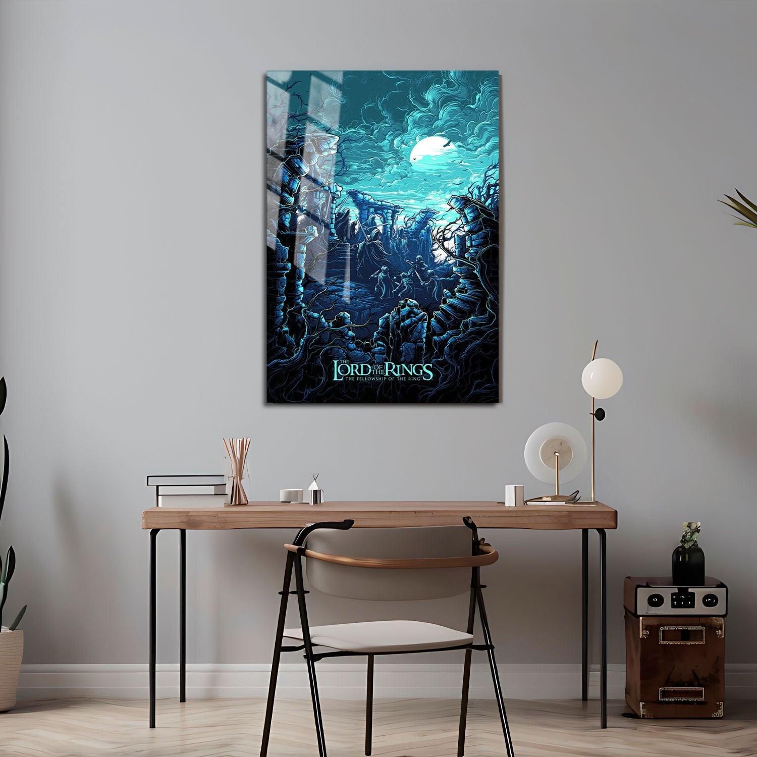 Flex Designs Metal Poster The Lord of the Rings The Fellowship of the Ring Sketch 24 x 36" Home Goods - Movie 2001 Movie Metal Poster