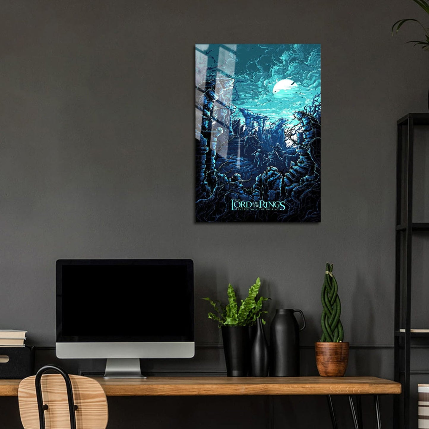 Flex Designs Metal Poster The Lord of the Rings The Fellowship of the Ring Sketch 5 x 7" Home Goods - Movie 2001 Movie Metal Poster