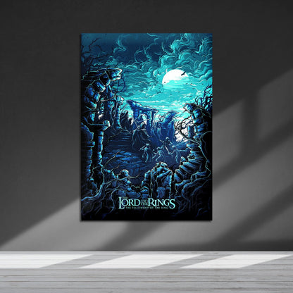 Flex Designs Metal Poster The Lord of the Rings The Fellowship of the Ring Sketch 5 x 7" Home Goods - Movie 2001 Movie Metal Poster