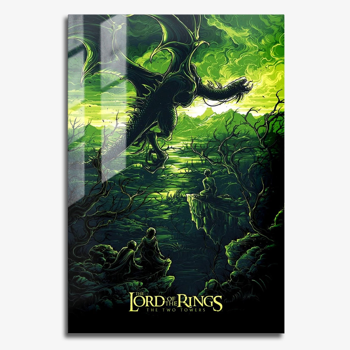 Flex Designs Metal Poster The Lord of the Rings The Two Towers Sketch 11 x 17" Home Goods - Movie 2002 Movie Metal Poster