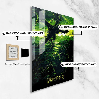 Flex Designs Metal Poster The Lord of the Rings The Two Towers Sketch 16 x 24" Home Goods - Movie 2002 Movie Metal Poster