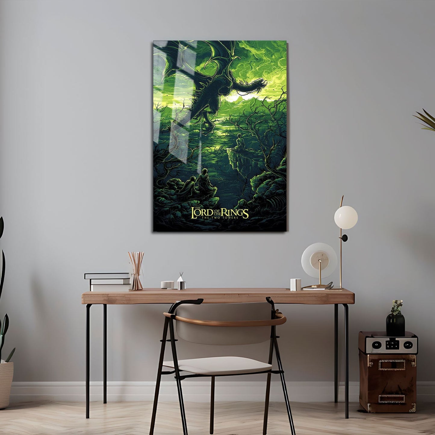 Flex Designs Metal Poster The Lord of the Rings The Two Towers Sketch 24 x 36" Home Goods - Movie 2002 Movie Metal Poster