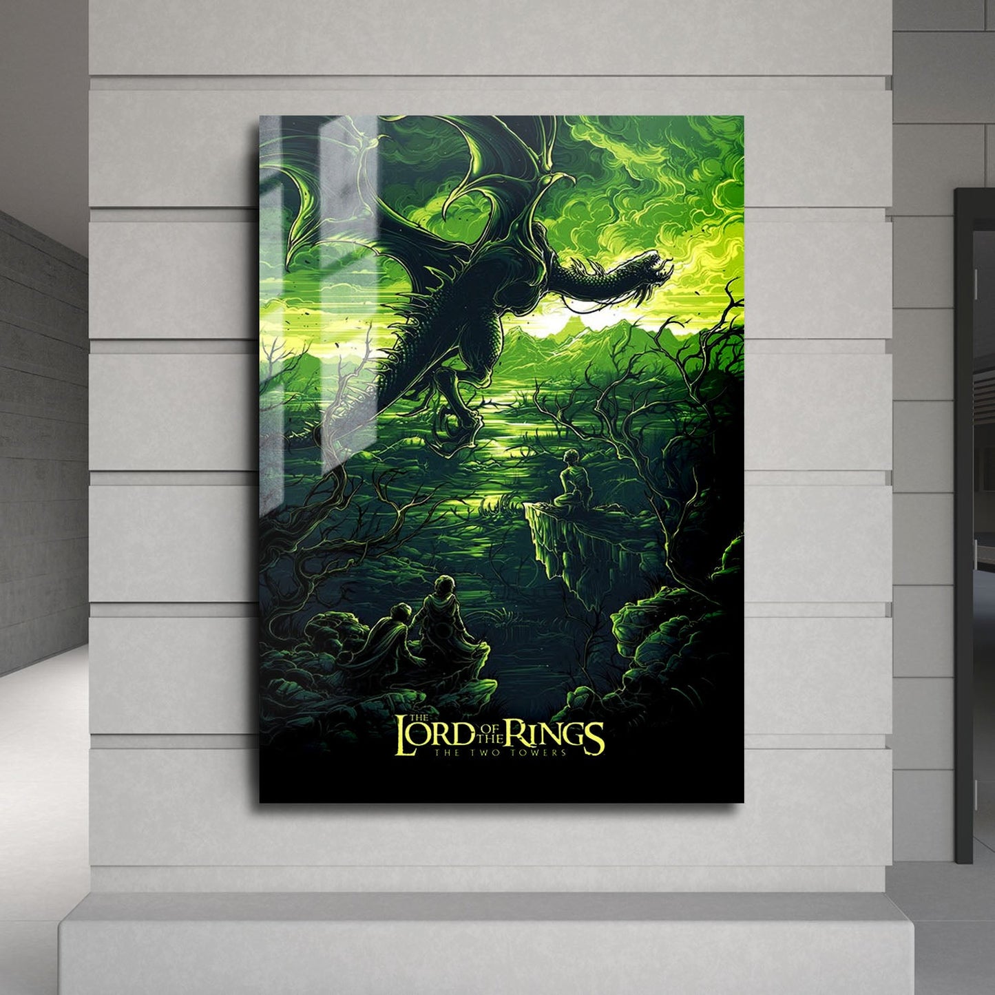 Flex Designs Metal Poster The Lord of the Rings The Two Towers Sketch 24 x 36" Home Goods - Movie 2002 Movie Metal Poster