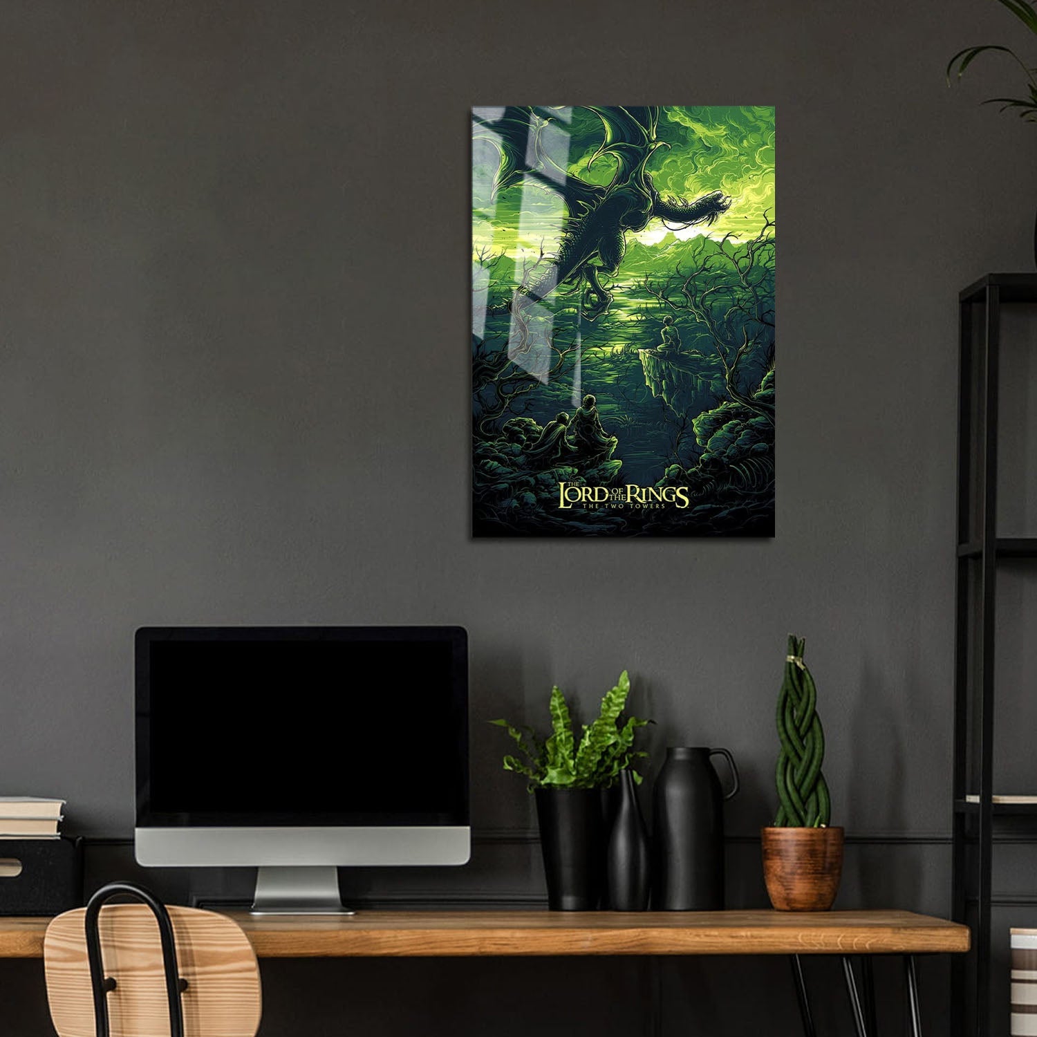Flex Designs Metal Poster The Lord of the Rings The Two Towers Sketch 5 x 7" Home Goods - Movie 2002 Movie Metal Poster