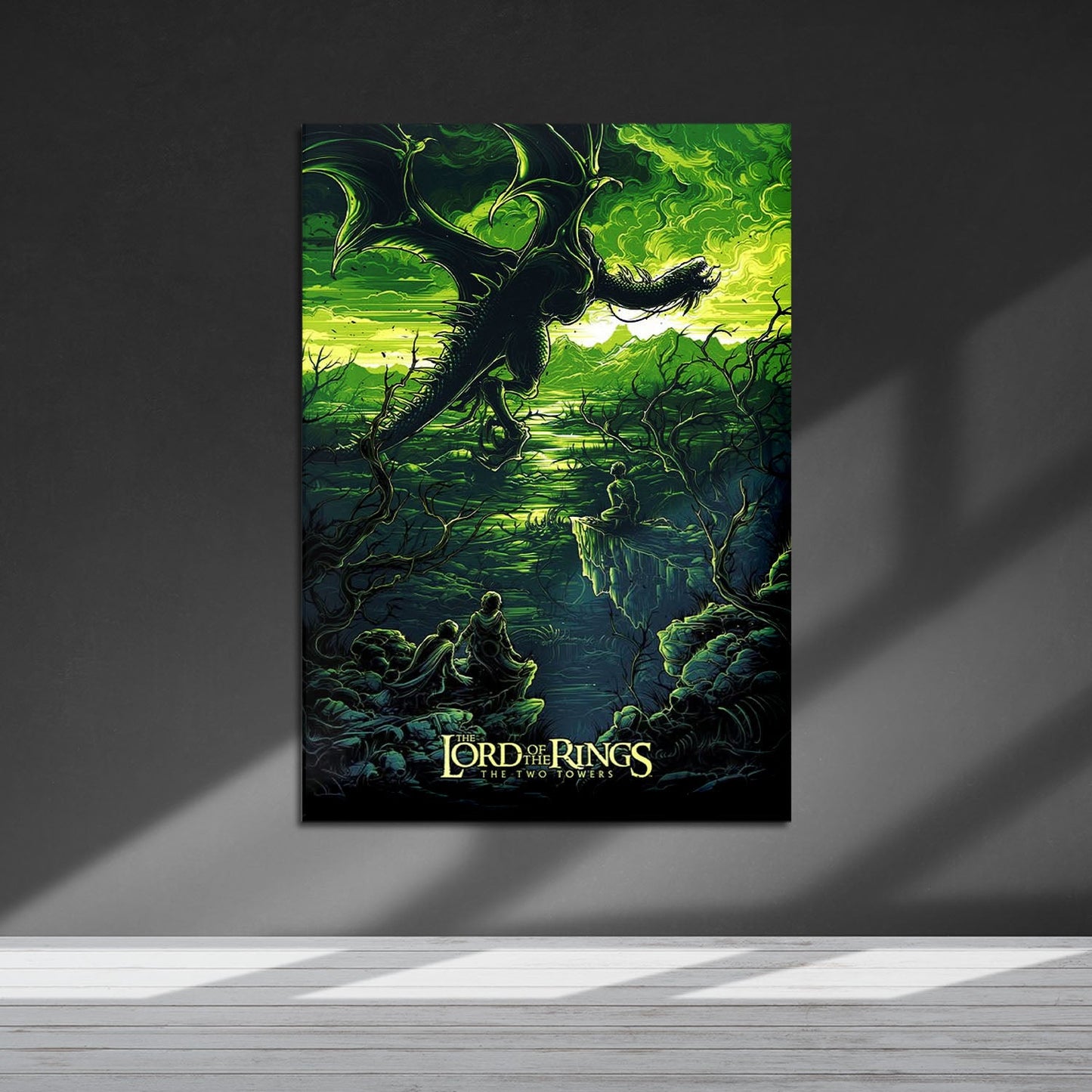 Flex Designs Metal Poster The Lord of the Rings The Two Towers Sketch 5 x 7" Home Goods - Movie 2002 Movie Metal Poster