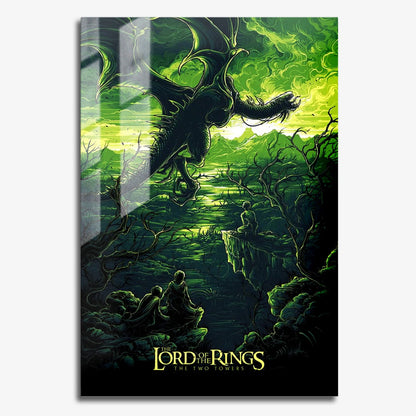 Flex Designs Metal Poster The Lord of the Rings The Two Towers Sketch 11 x 17" Home Goods - Movie 2002 Movie Metal Poster
