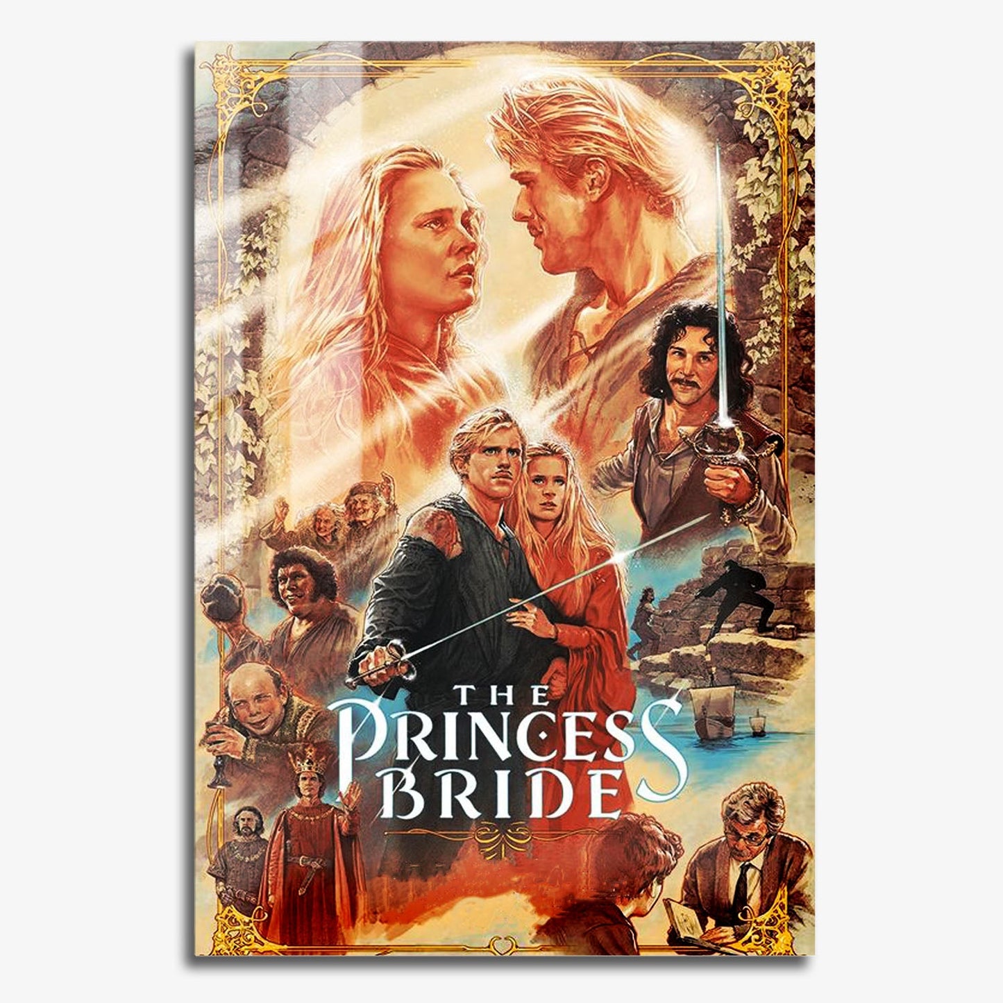 Flex Designs Metal Poster The Princess Bride Sketch 11 x 17" Home Goods - Movie 1987 Movie Metal Poster
