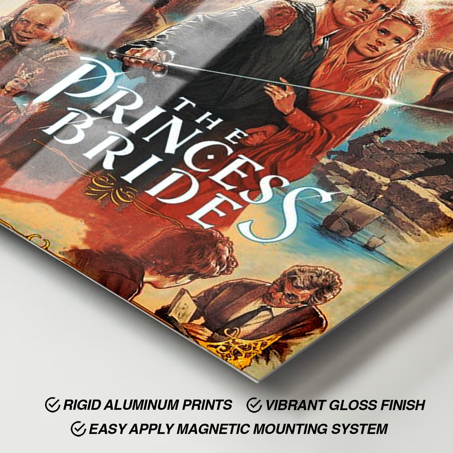 Flex Designs Metal Poster The Princess Bride Sketch 11 x 17" Home Goods - Movie 1987 Movie Metal Poster
