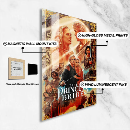 Flex Designs Metal Poster The Princess Bride Sketch 16 x 24" Home Goods - Movie 1987 Movie Metal Poster