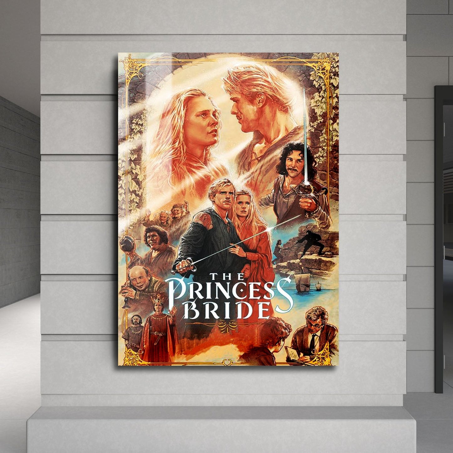 Flex Designs Metal Poster The Princess Bride Sketch 24 x 36" Home Goods - Movie 1987 Movie Metal Poster