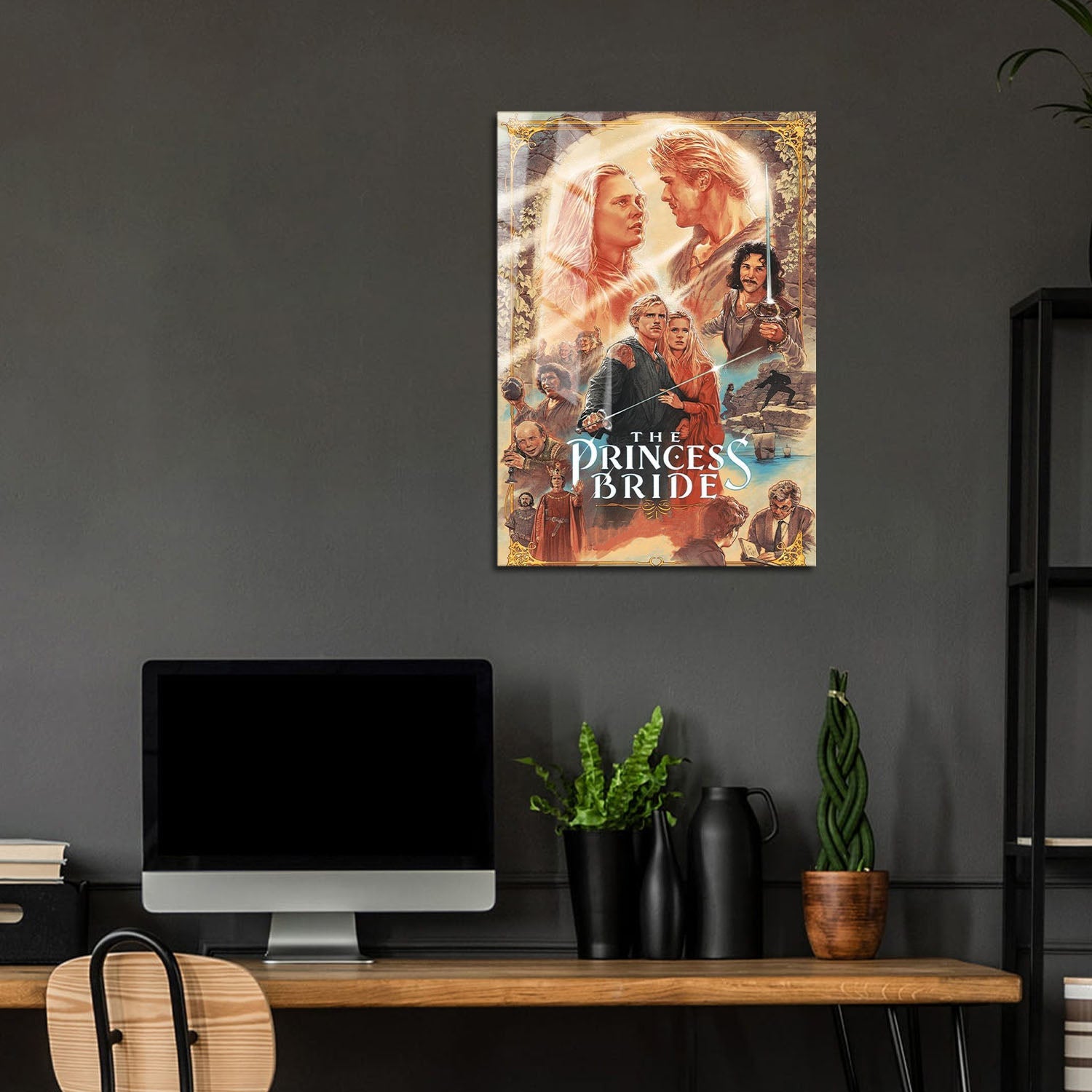 Flex Designs Metal Poster The Princess Bride Sketch 5 x 7" Home Goods - Movie 1987 Movie Metal Poster
