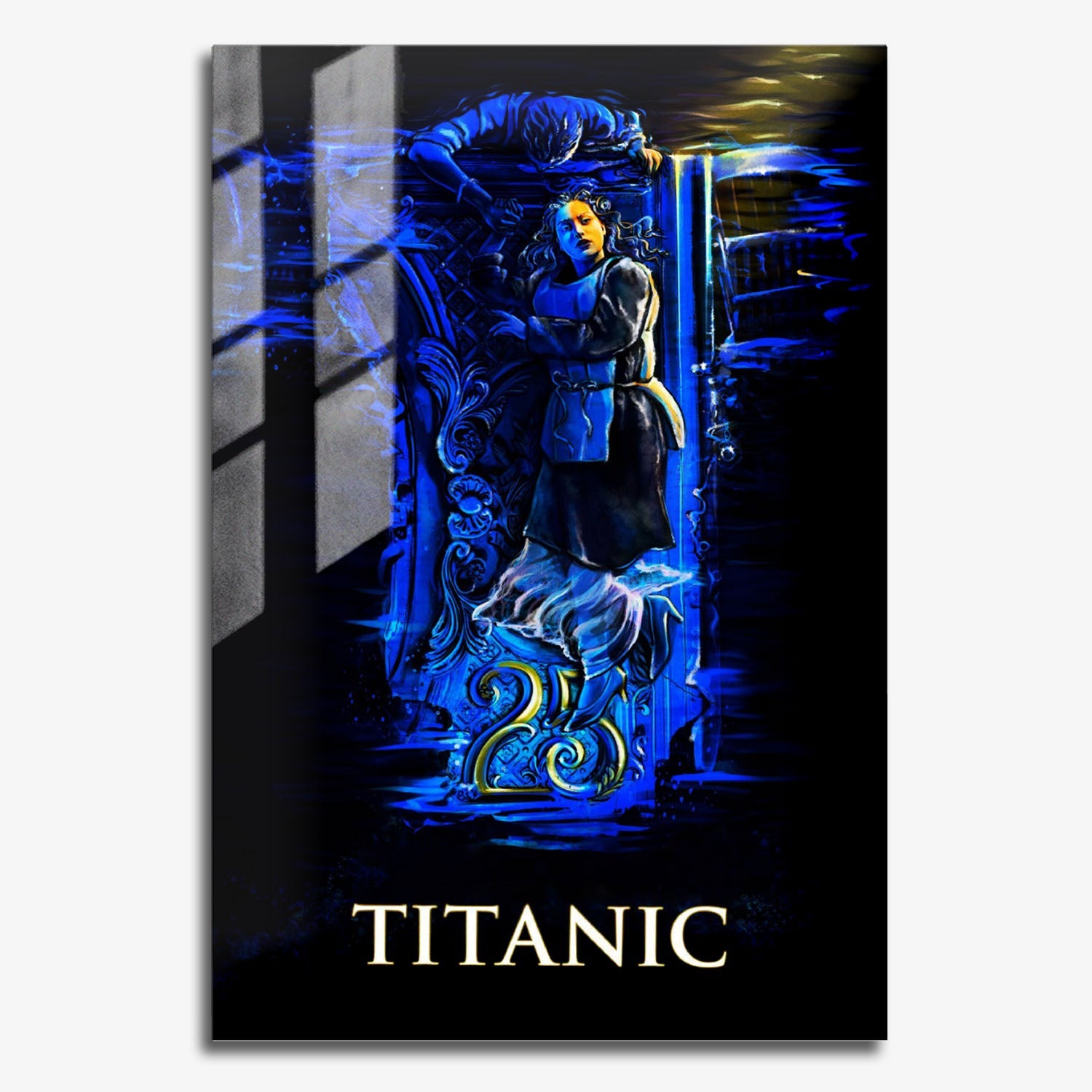 Flex Designs Metal Poster Titanic Sketch 11 x 17" Home Goods - Movie 1997 Movie Metal Poster