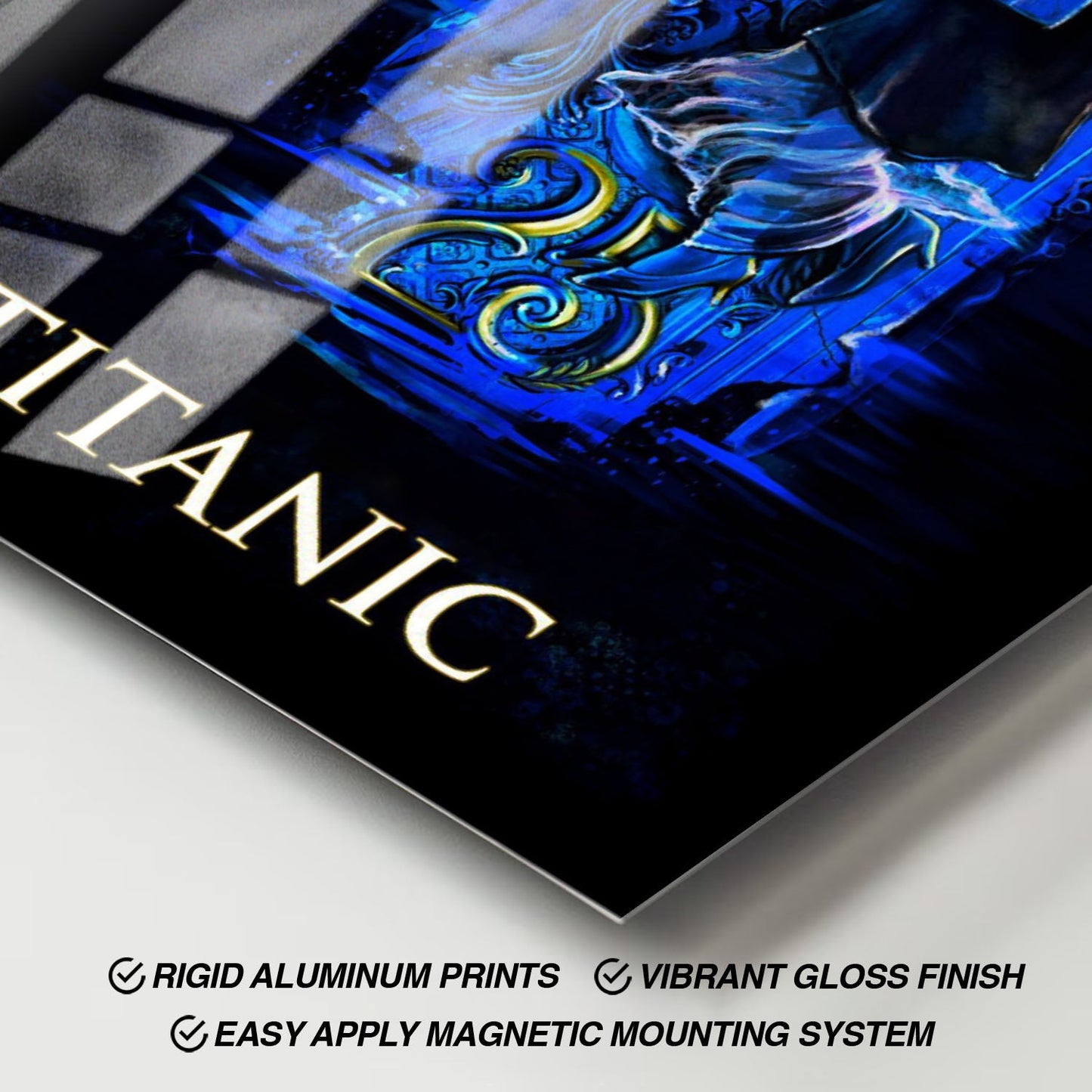 Flex Designs Metal Poster Titanic Sketch 11 x 17" Home Goods - Movie 1997 Movie Metal Poster