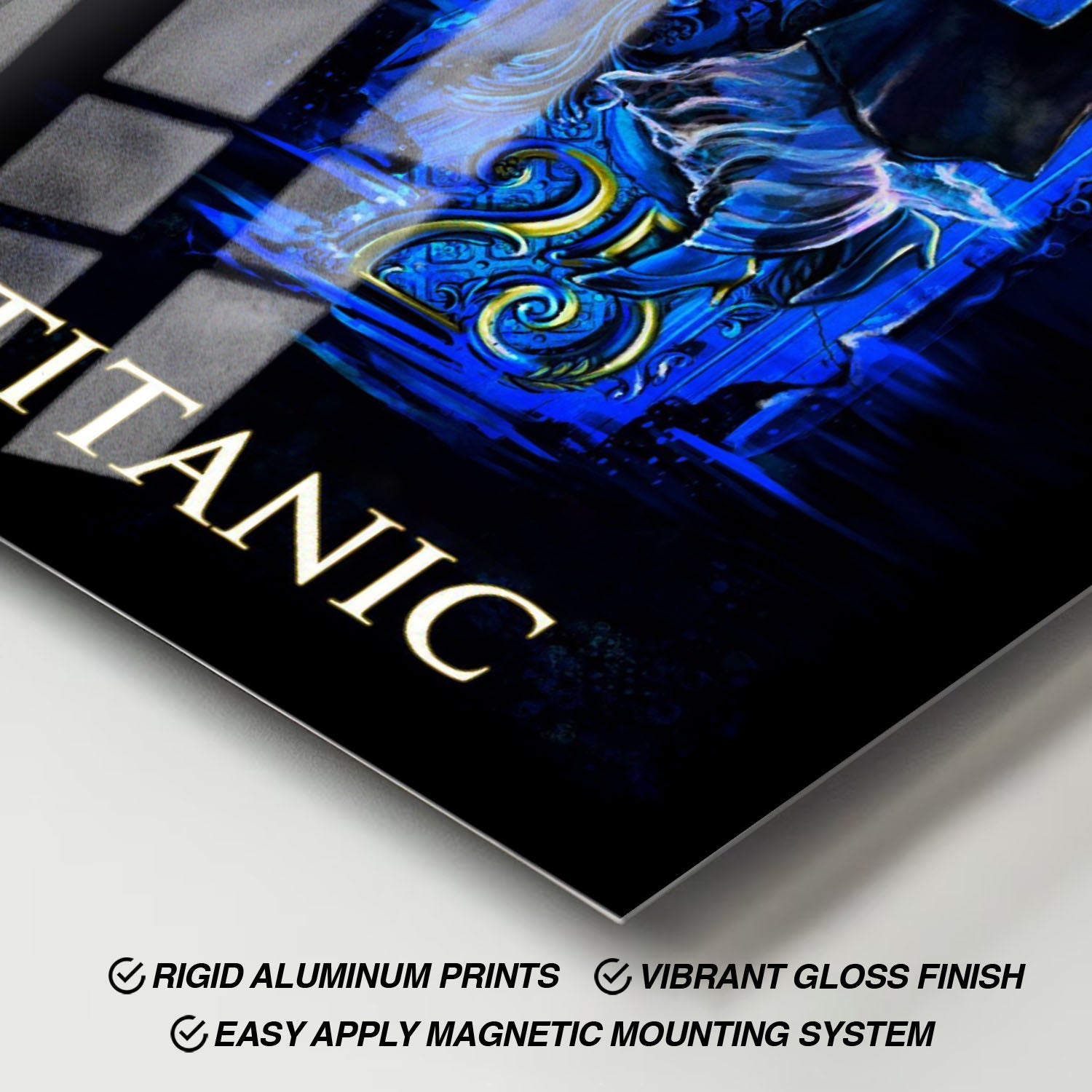 Flex Designs Metal Poster Titanic Sketch 11 x 17" Home Goods - Movie 1997 Movie Metal Poster