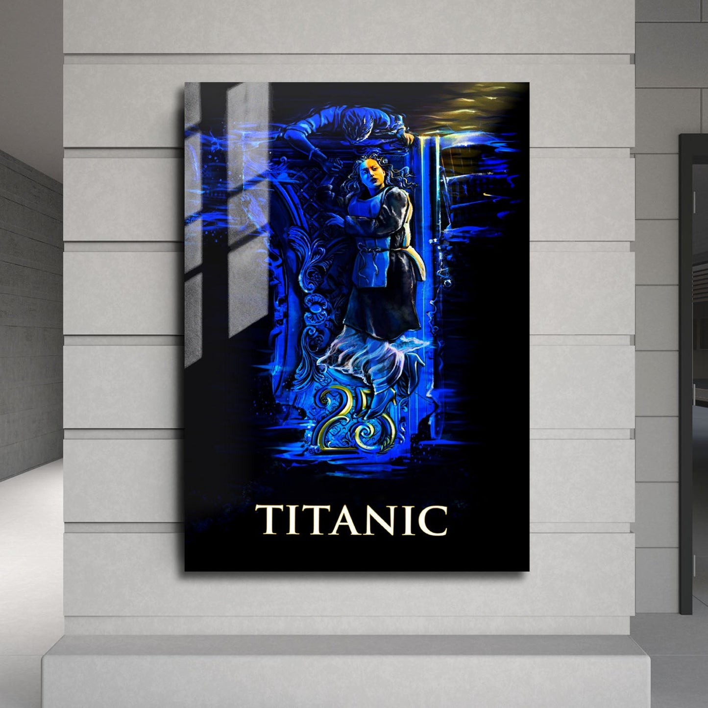 Flex Designs Metal Poster Titanic Sketch 24 x 36" Home Goods - Movie 1997 Movie Metal Poster