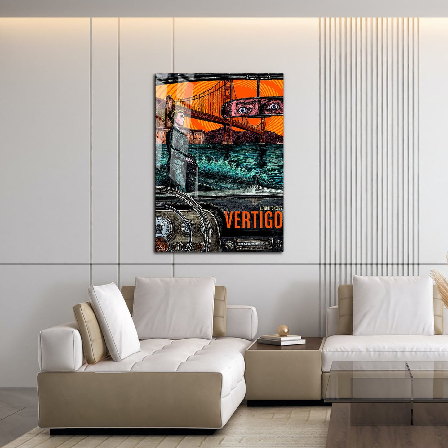 Flex Designs Metal Poster Vertigo Cartoon 16 x 24" Home Goods - Movie 1958 Movie Metal Poster