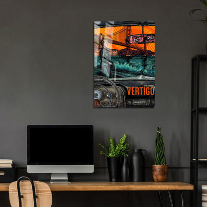 Flex Designs Metal Poster Vertigo Cartoon 5 x 7" Home Goods - Movie 1958 Movie Metal Poster