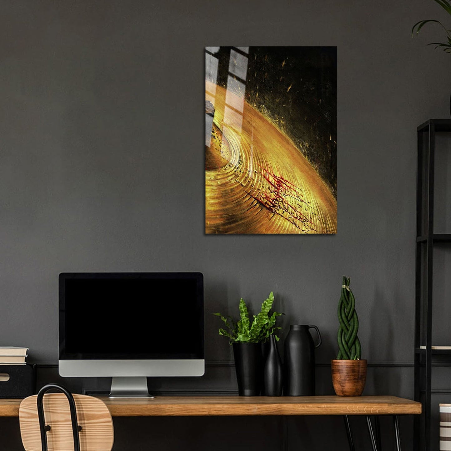 Flex Designs Metal Poster Whiplash Drums Minimalist 5 x 7" Home Goods - Movie 2014 Movie Metal Poster