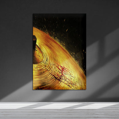 Flex Designs Metal Poster Whiplash Drums Minimalist 5 x 7" Home Goods - Movie 2014 Movie Metal Poster
