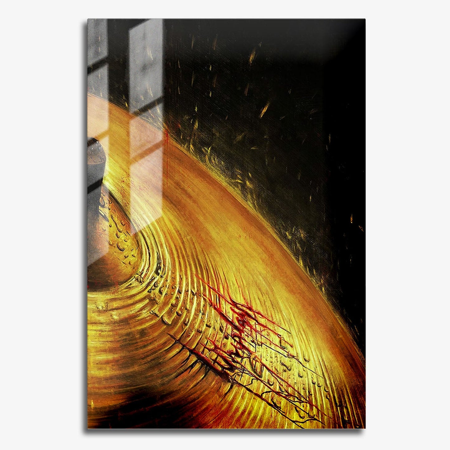 Flex Designs Metal Poster Whiplash Drums Minimalist 11 x 17" Home Goods - Movie 2014 Movie Metal Poster